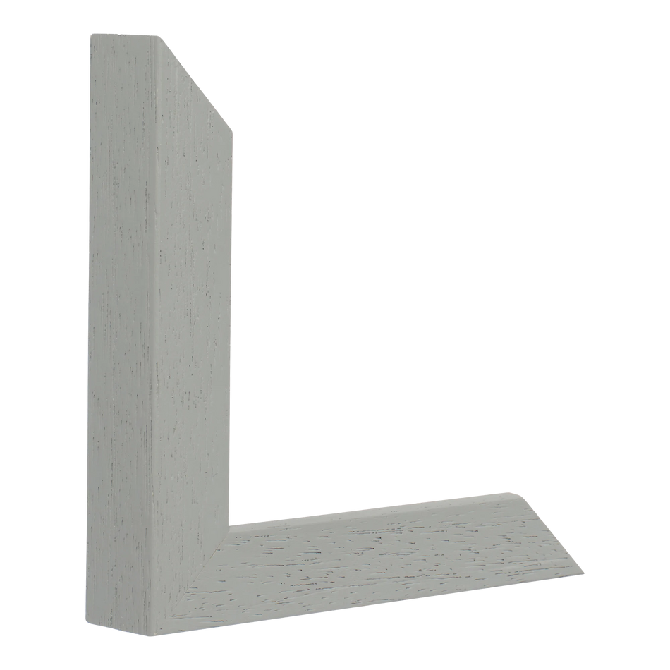 Vertical view of classic i grey grain picture frame