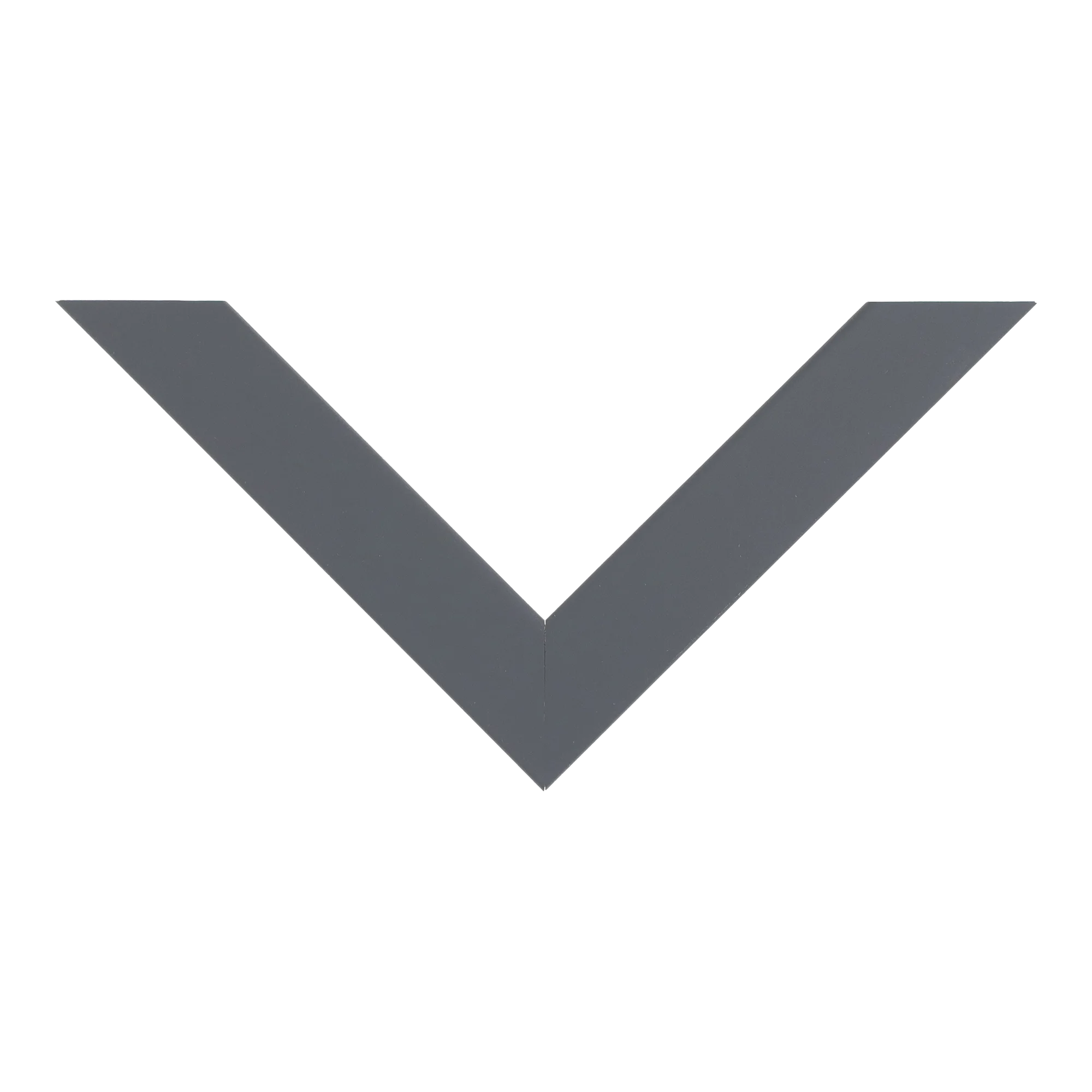 Top view of Classic I picture frame in grey