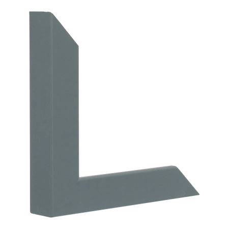 Vertical view of classic i grey picture frame