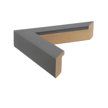 Side view of Classic I picture frame in grey