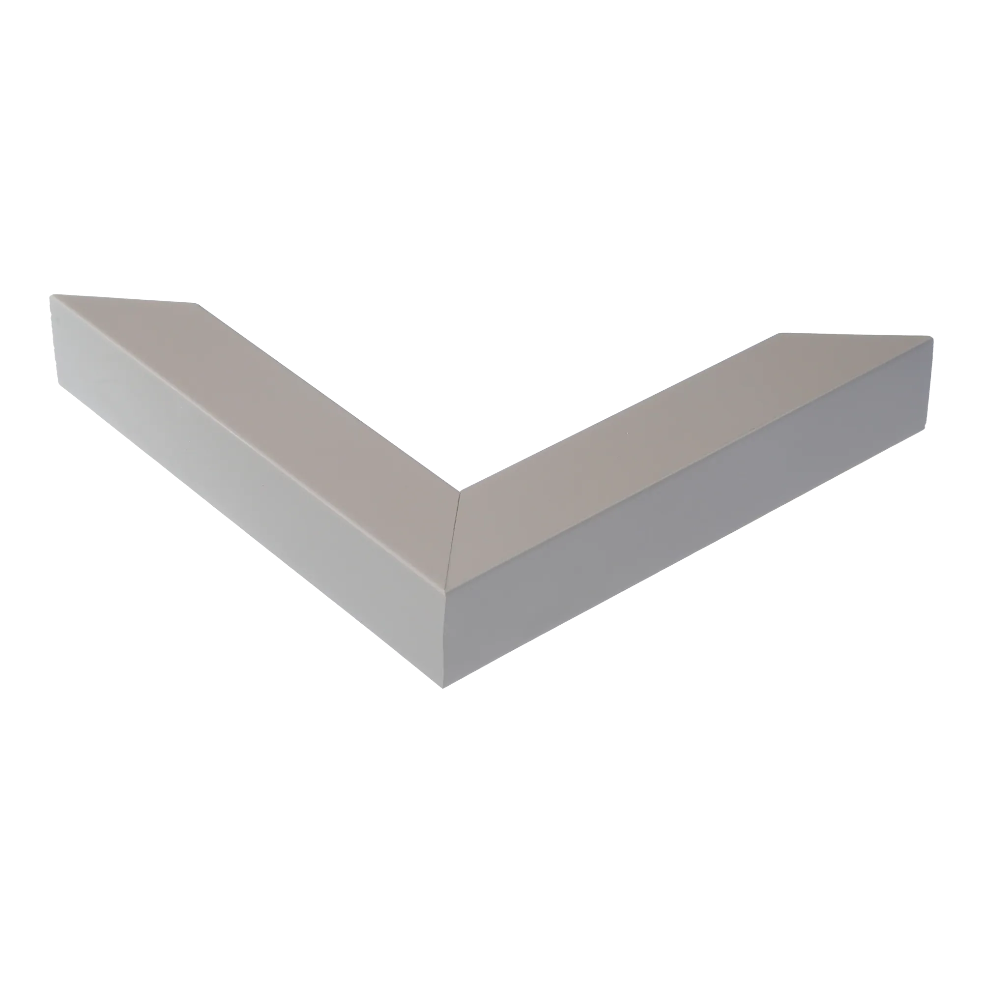 Corner view of Classic I in light grey picture frame