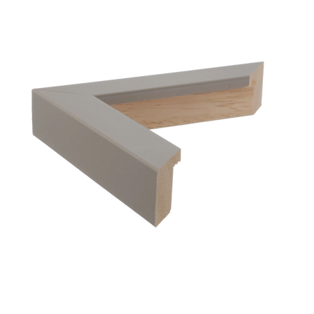 Side view of Classic I picture frame in light grey