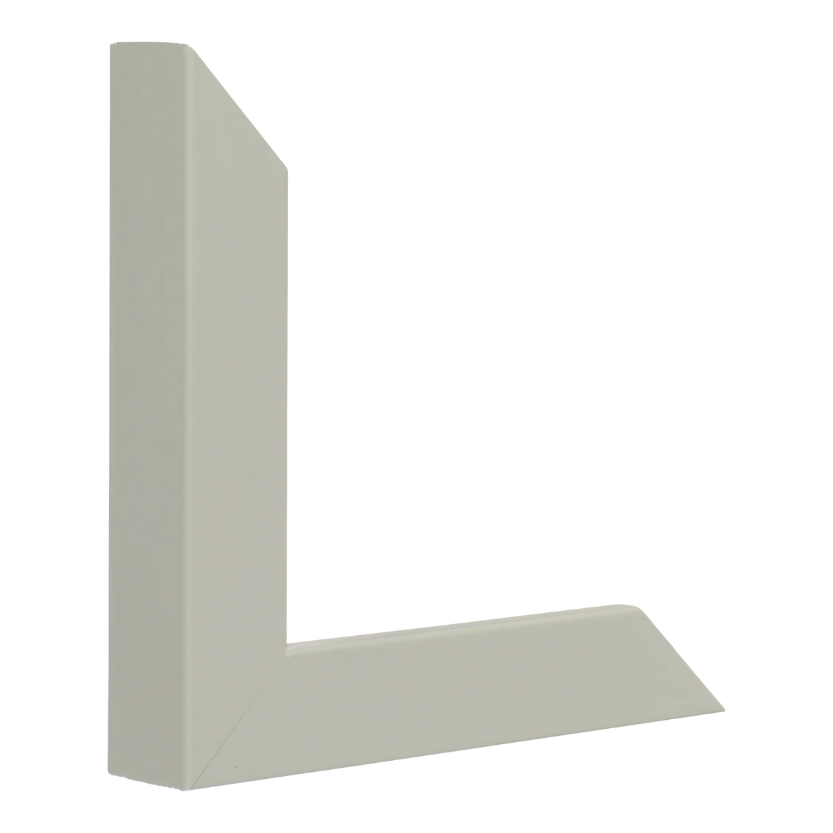 Vertical view of classic i light grey picture frame