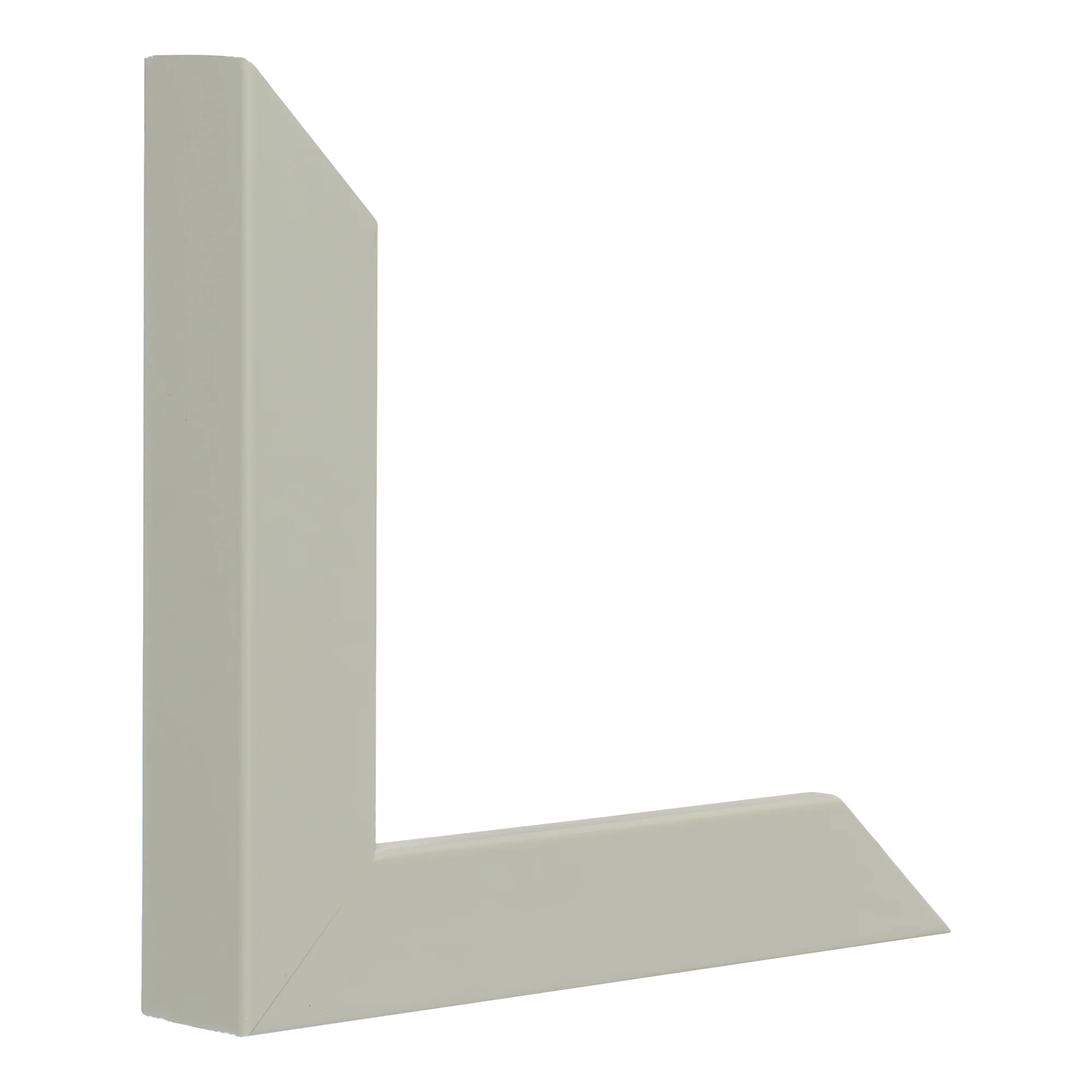 Vertical view of classic i light grey picture frame