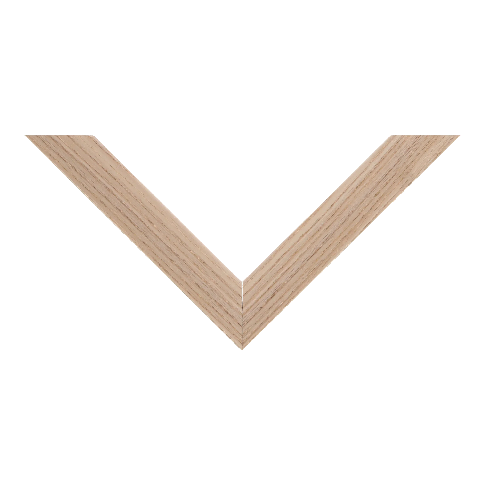 Top view of Classic I picture frame in natural
