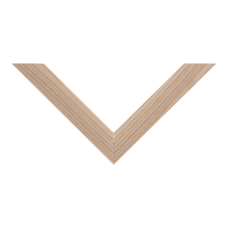 Top view of Classic I picture frame in natural