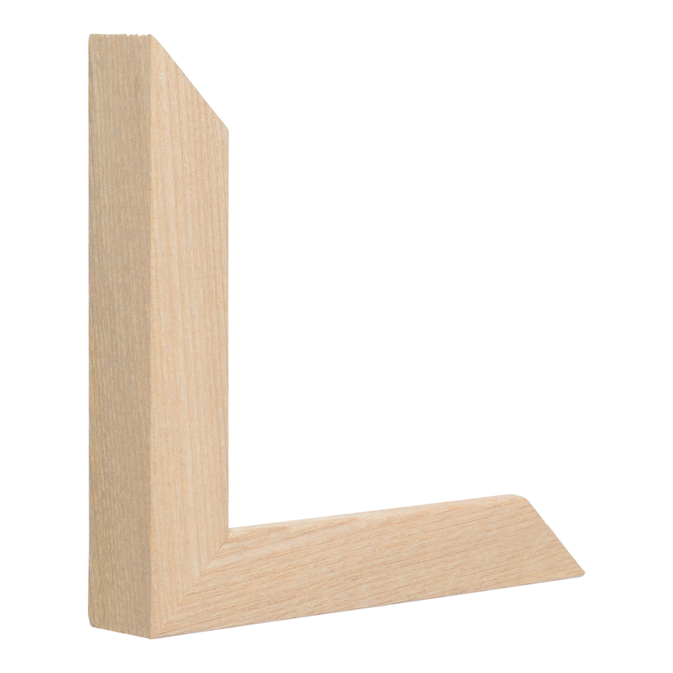 Vertical view of classic i natural picture frame