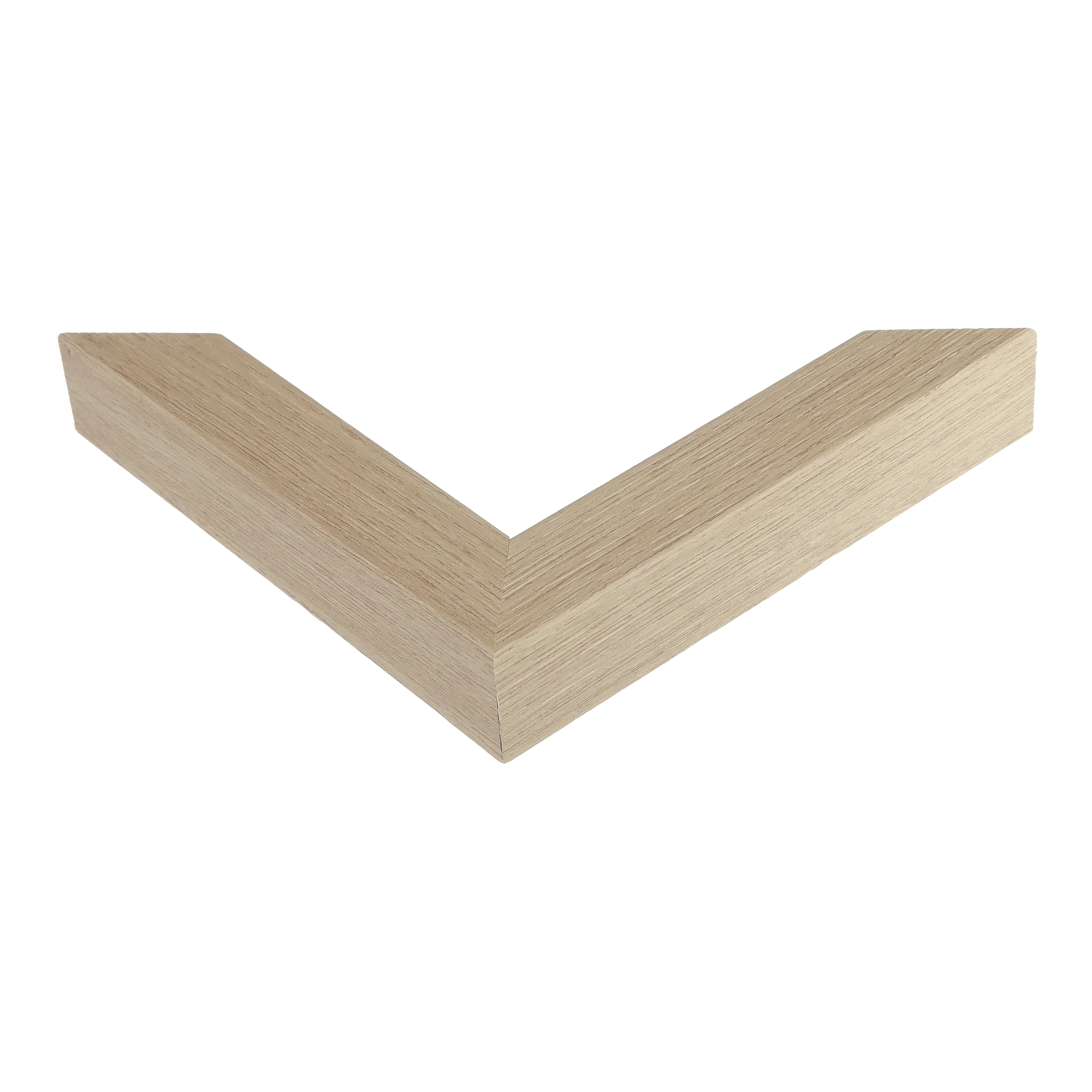 Corner view of Classic I in oak grain picture frame