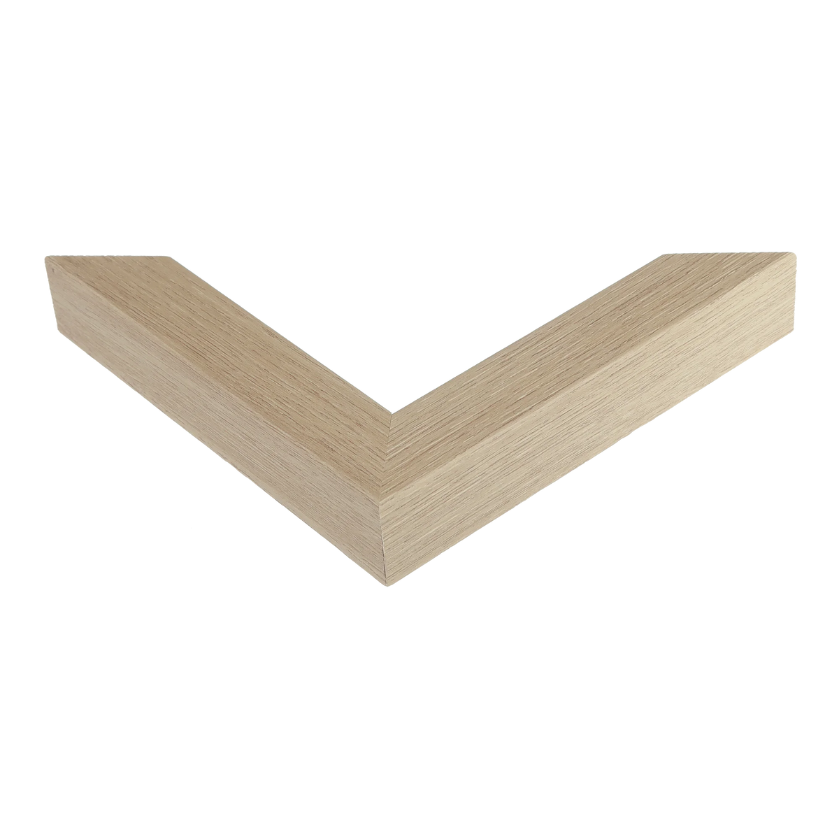 Corner view of Classic I in oak grain picture frame