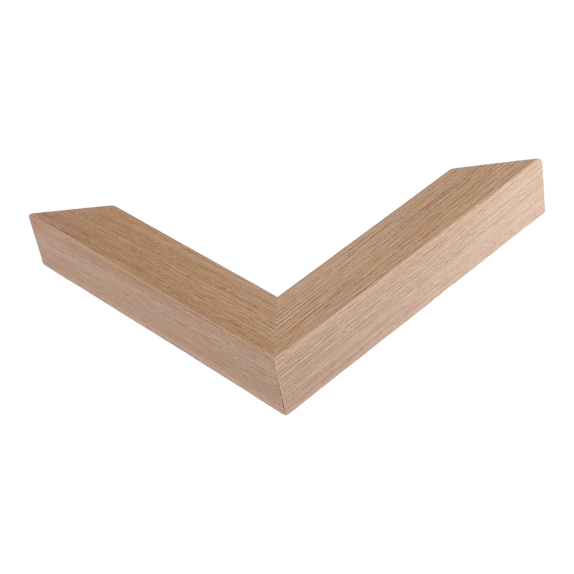 Corner view of Classic I in oak grain picture frame