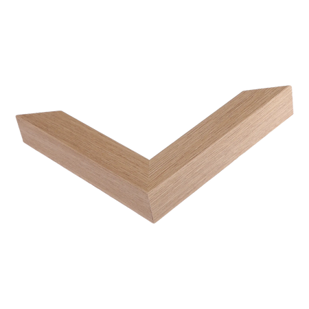 Corner view of Classic I in oak grain picture frame