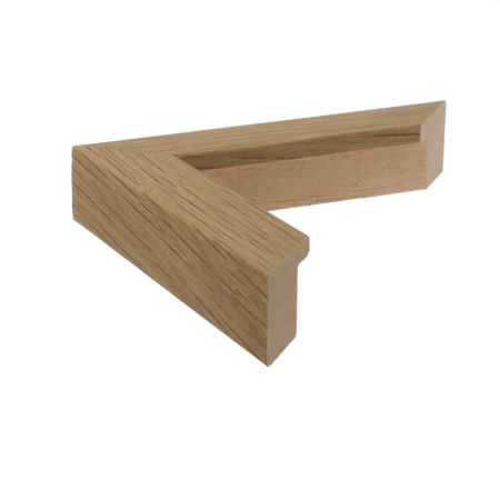Side view of Classic I picture frame in oak