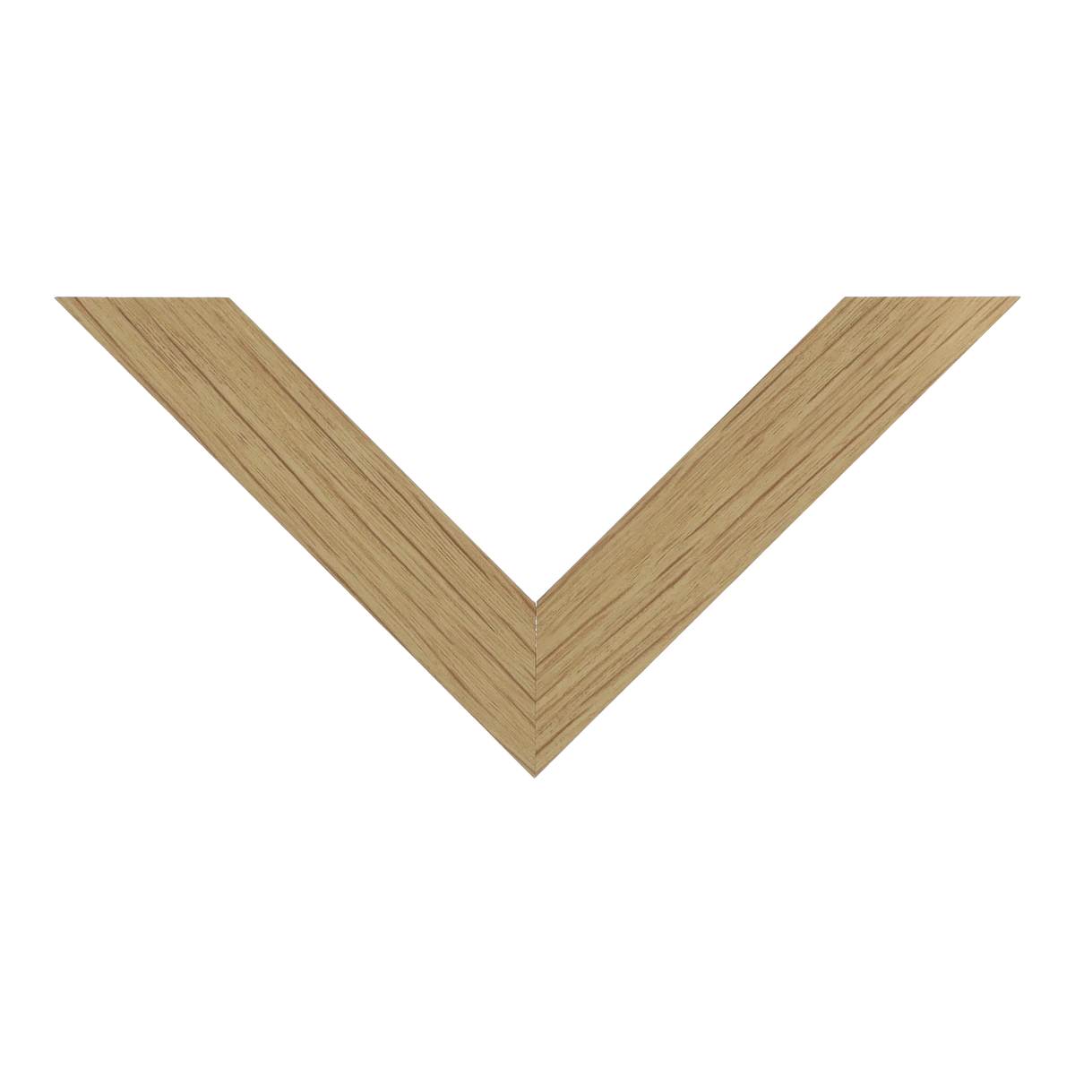 Top view of Classic I picture frame in oak