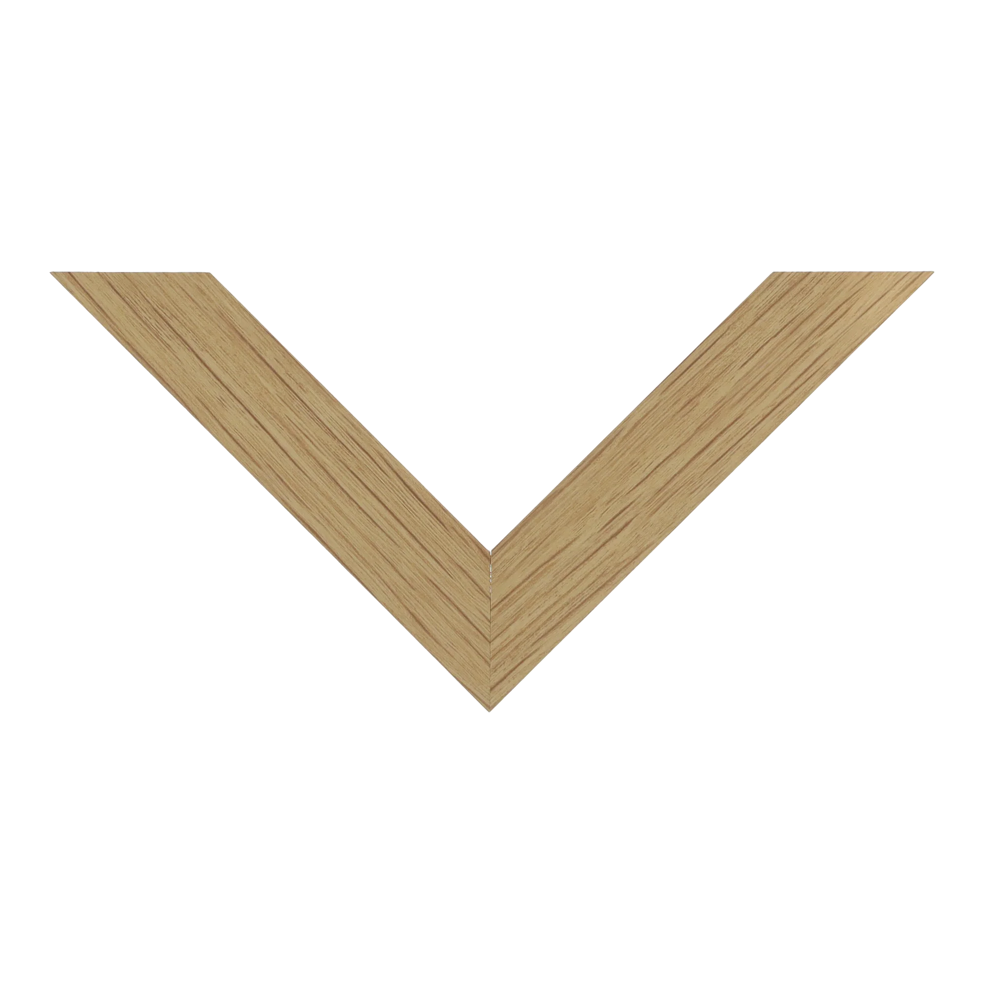 Top view of Classic I picture frame in oak