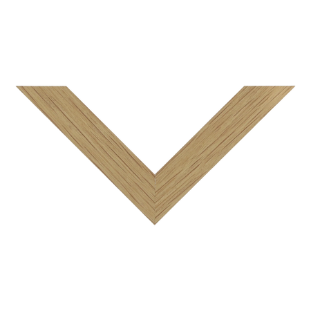 Top view of Classic I picture frame in oak