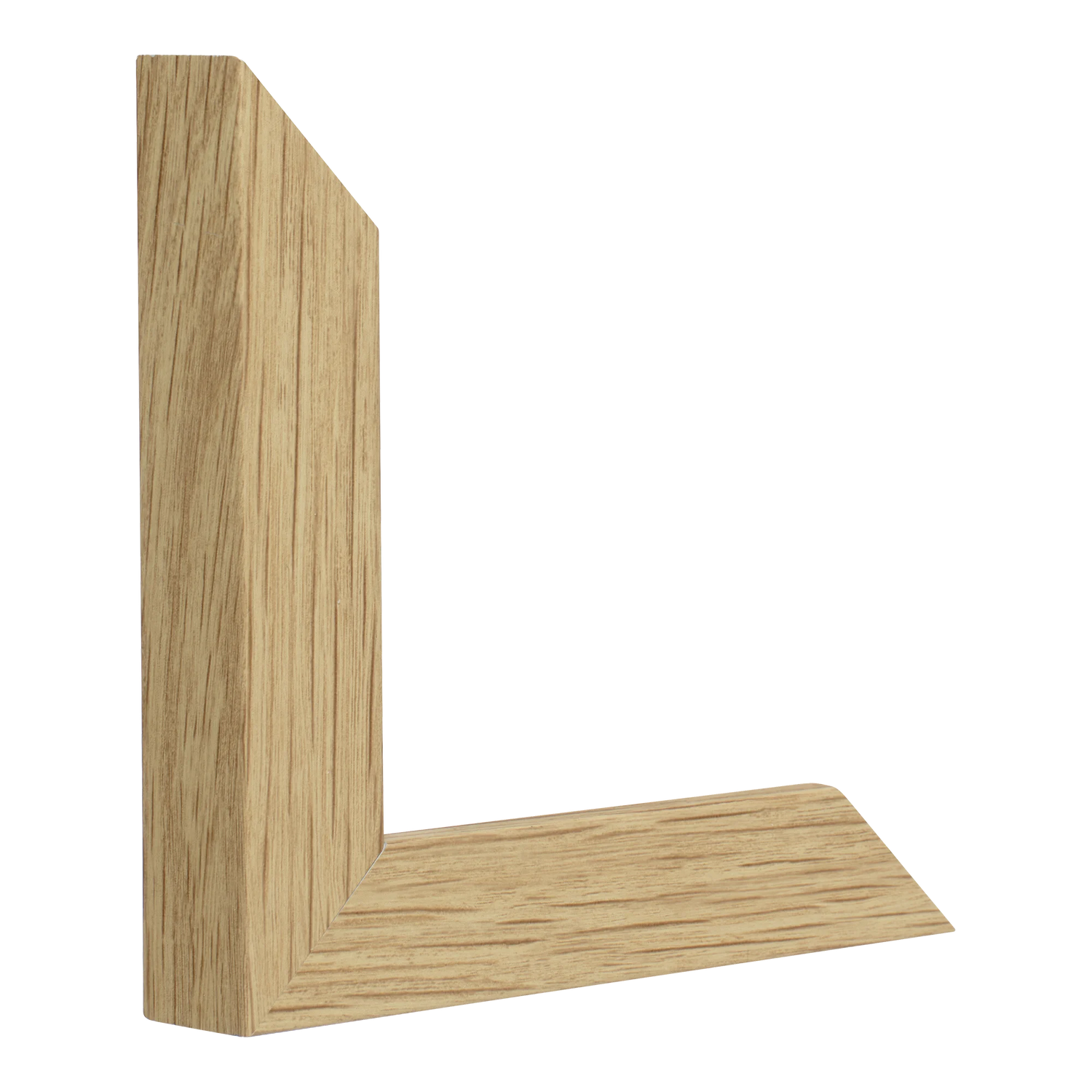 Vertical view of classic i oak picture frame sample