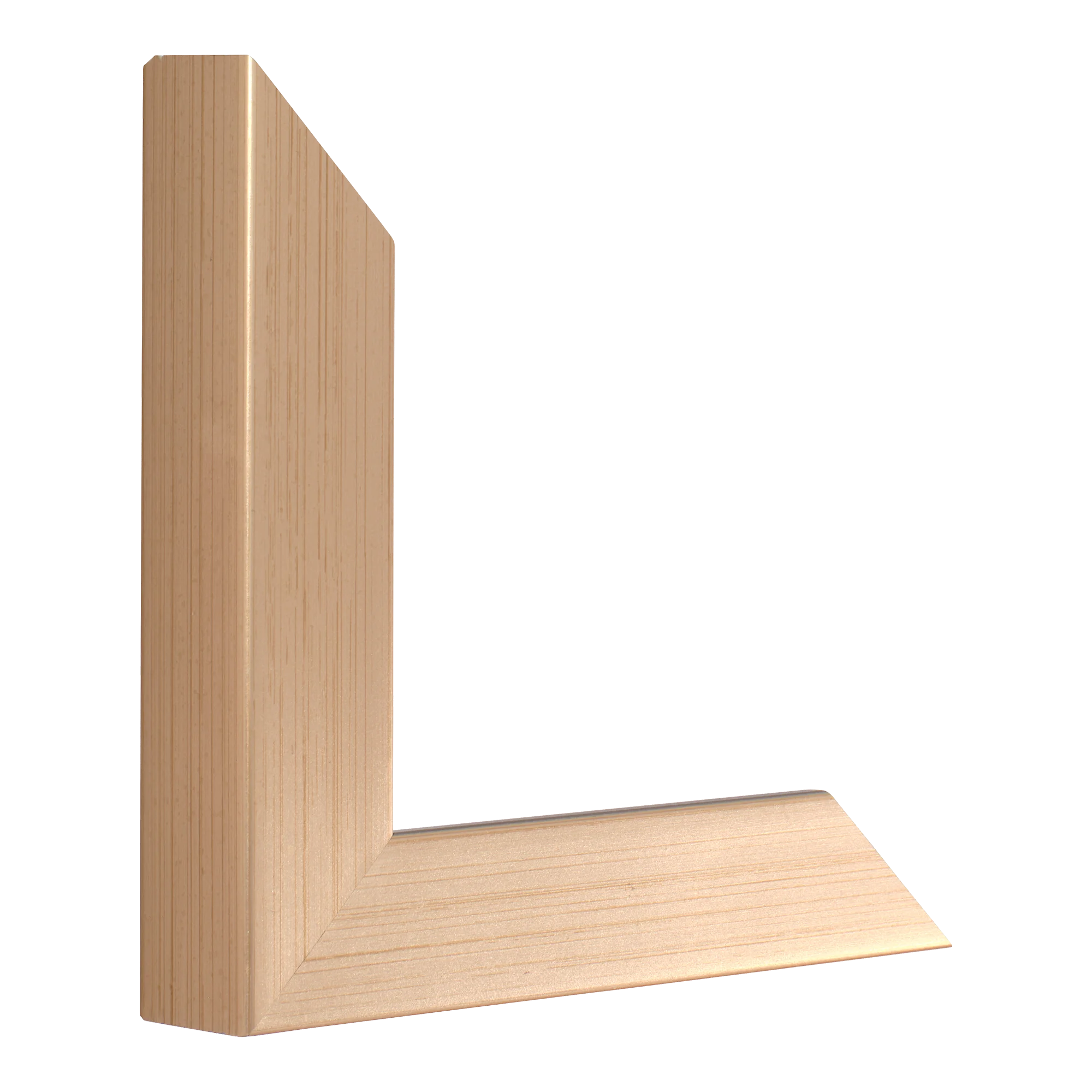 Vertical view of classic i rose gold picture frame