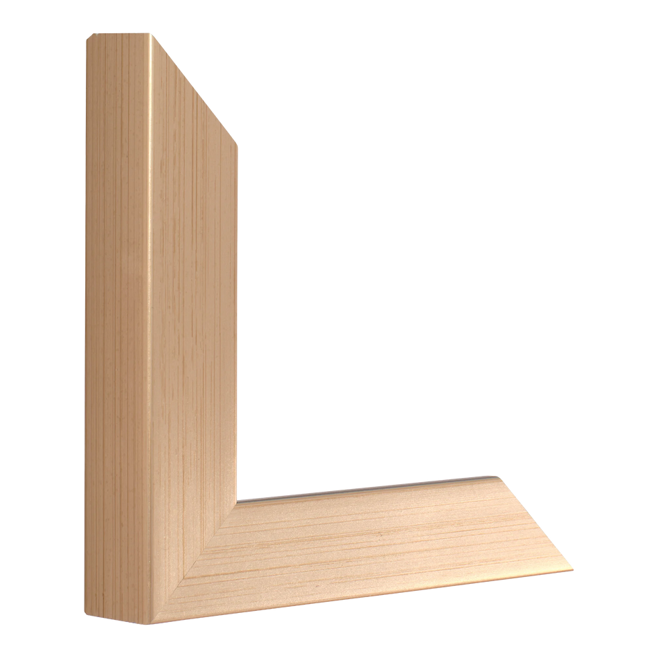 Vertical view of classic i rose gold picture frame