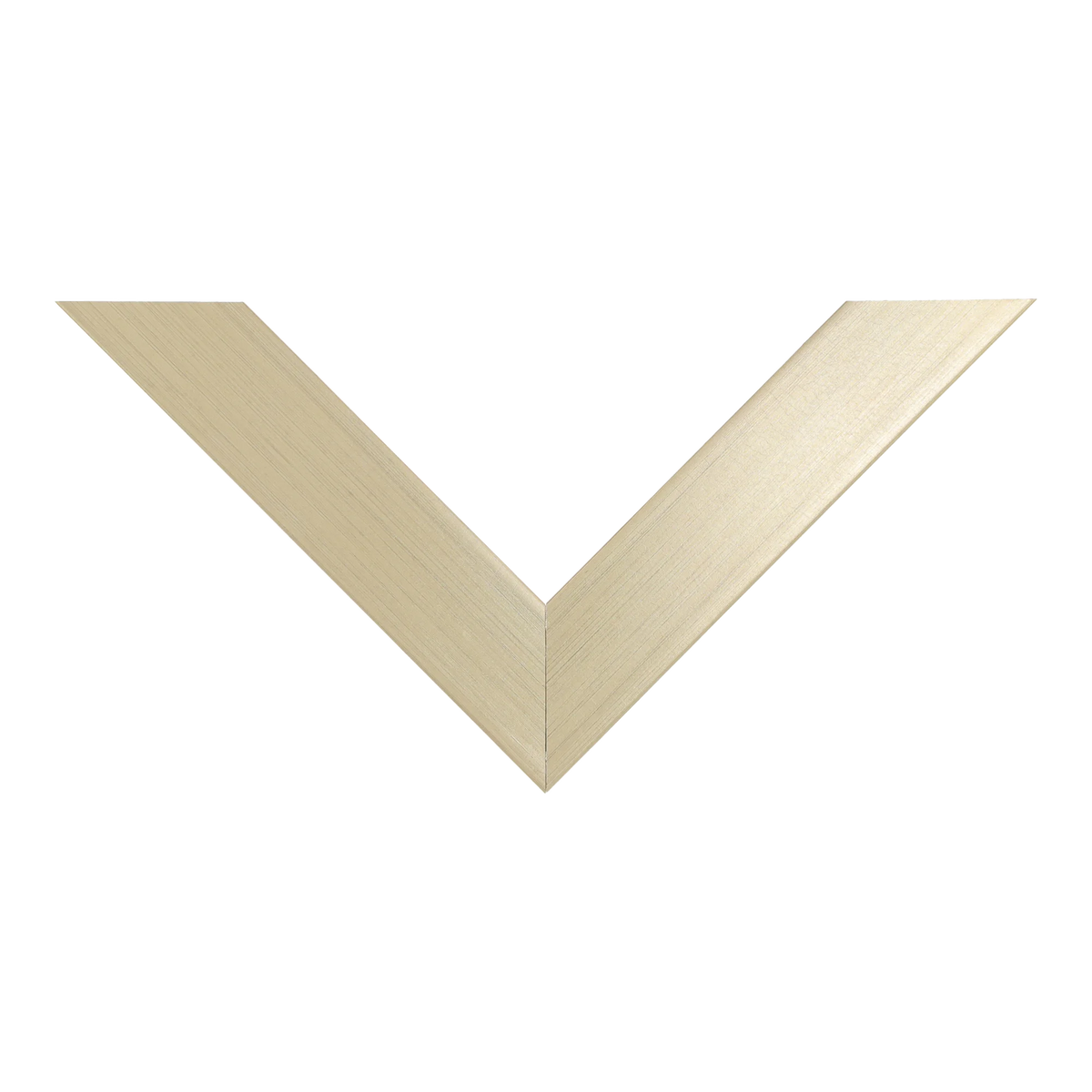 Top view of Classic I picture frame in soft gold