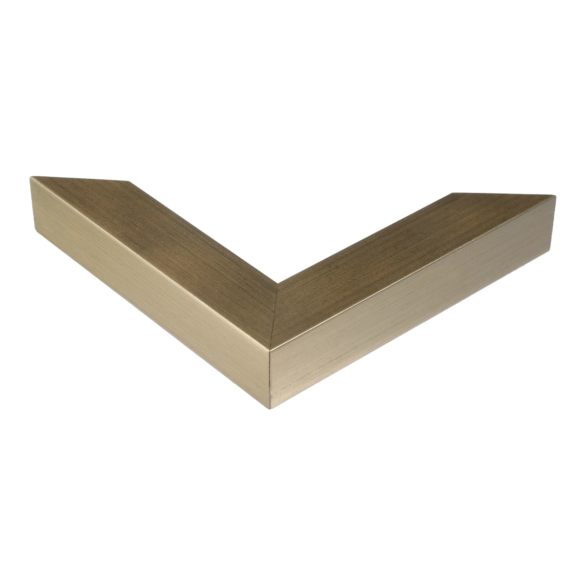 Corner view of Classic I in soft gold picture frame