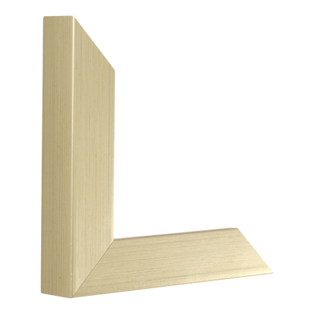 Vertical view of classic i soft gold picture frame