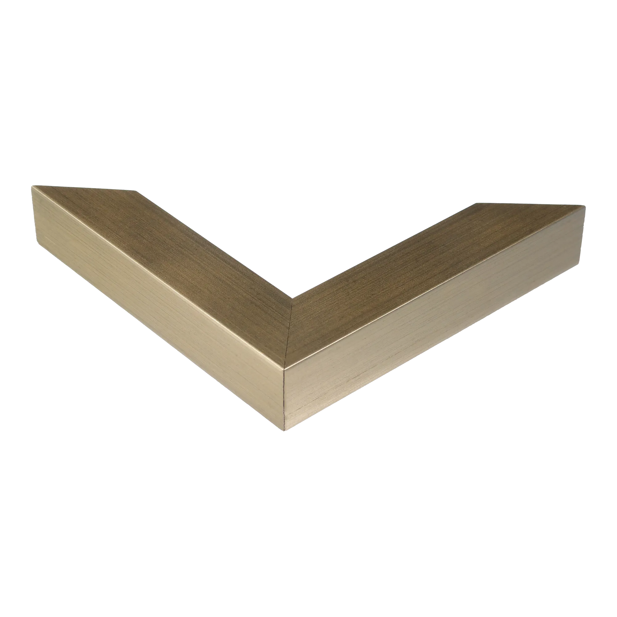 Corner view of Classic I in soft gold picture frame