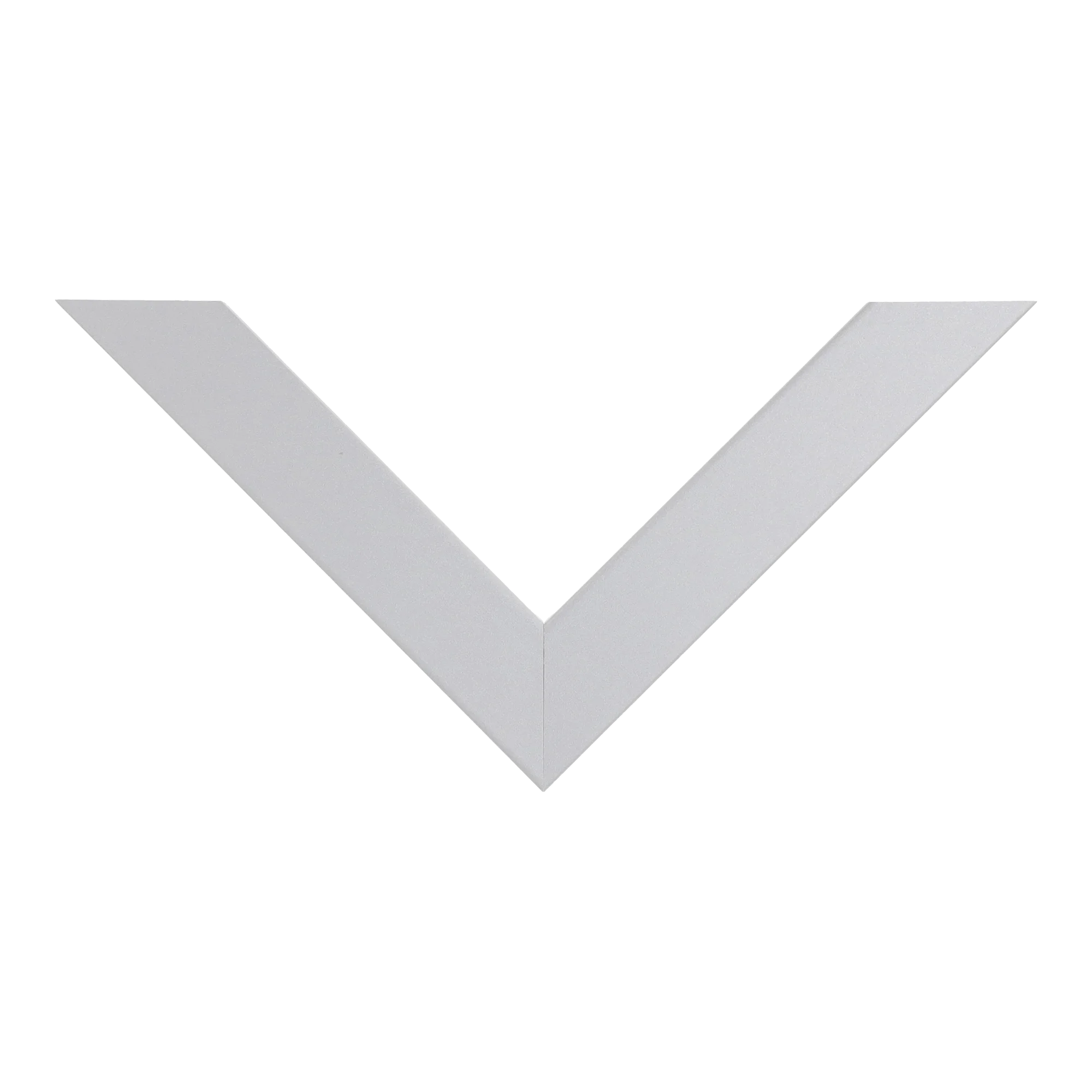 Top view of Classic I picture frame in silver