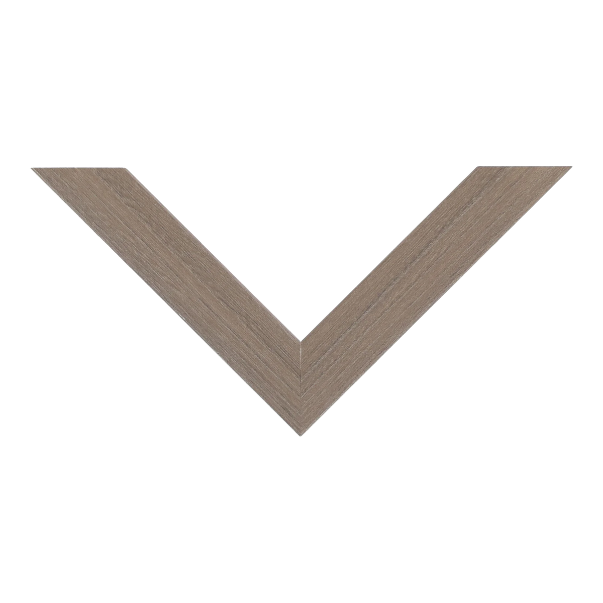 Top view of Classic I picture frame in walnut grain