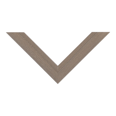 Top view of Classic I picture frame in walnut grain