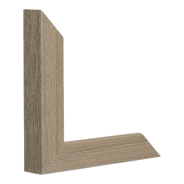 Vertical view of classic i walnut grain picture frame sample