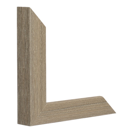 Vertical view of classic i walnut grain picture frame
