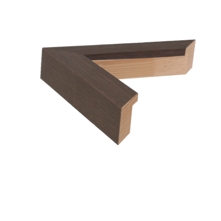 Side view of Classic I picture frame in wenge grain