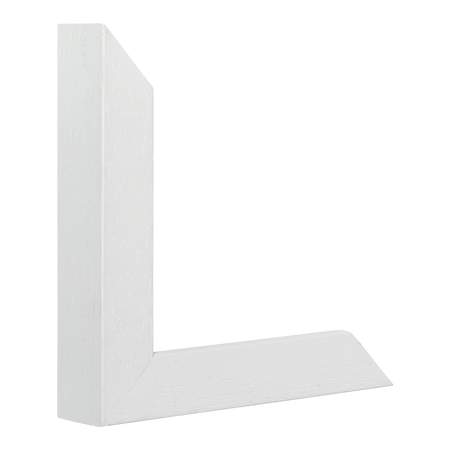 Vertical view of classic i white grain picture frame
