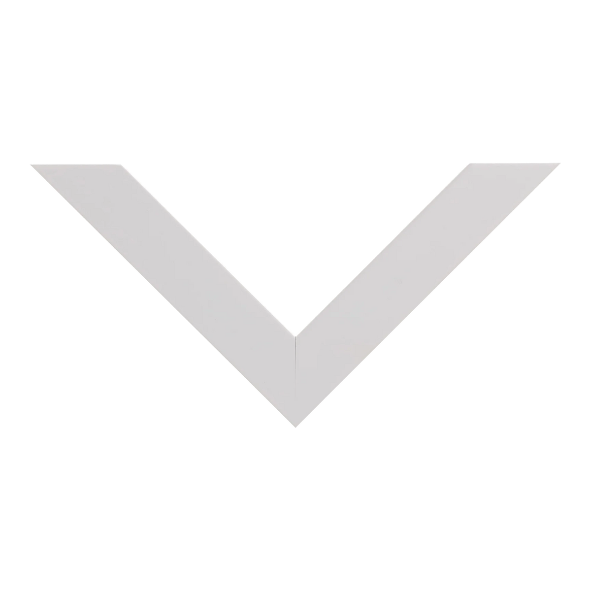 Top view of Classic I picture frame in white