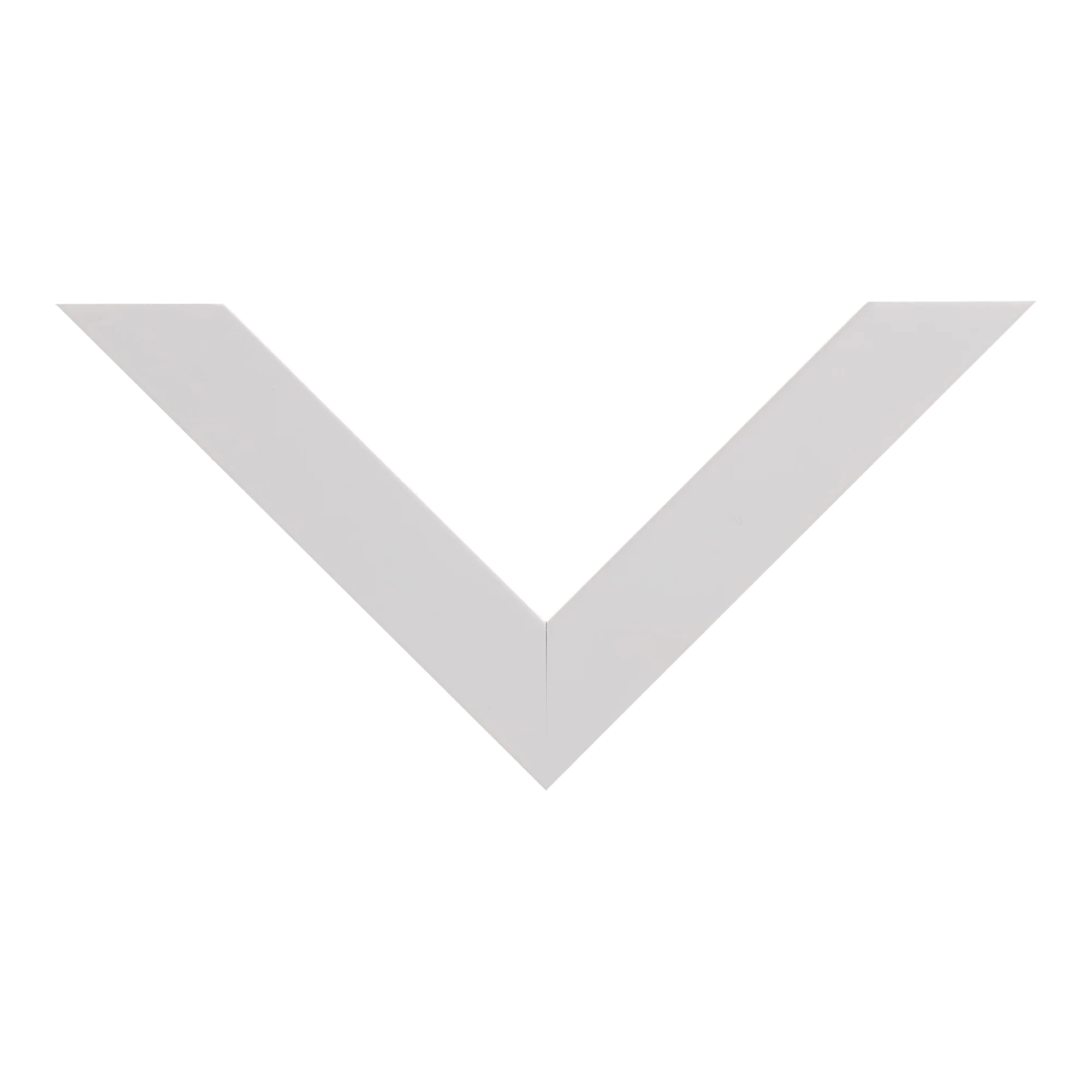 Top view of Classic I picture frame in white