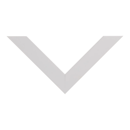 Top view of Classic I picture frame in white