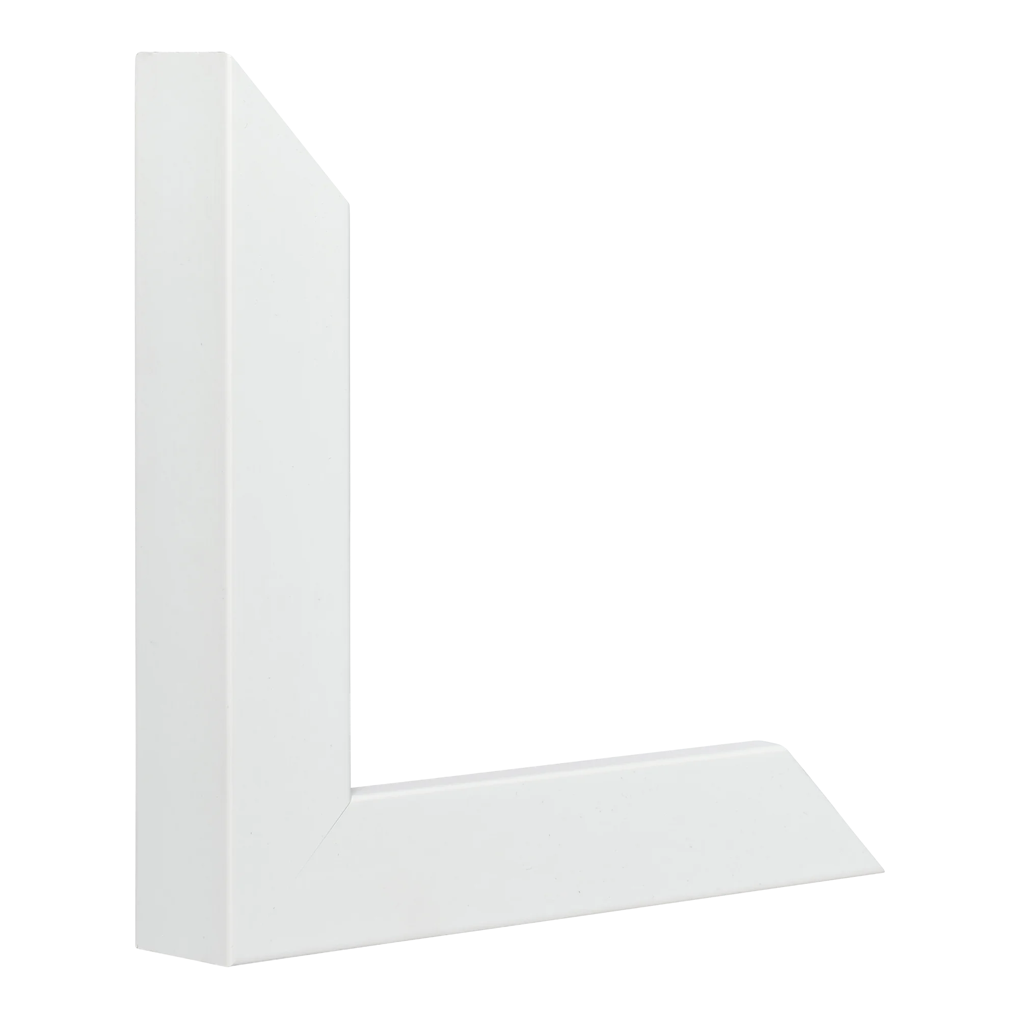 Vertical view of classic i white picture frame