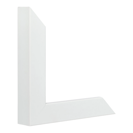 Vertical view of classic i white picture frame