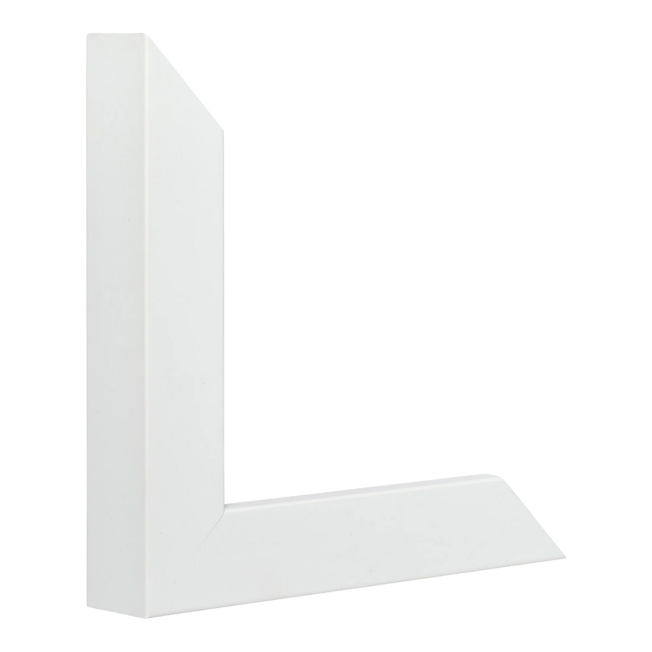 Vertical view of classic i white picture frame