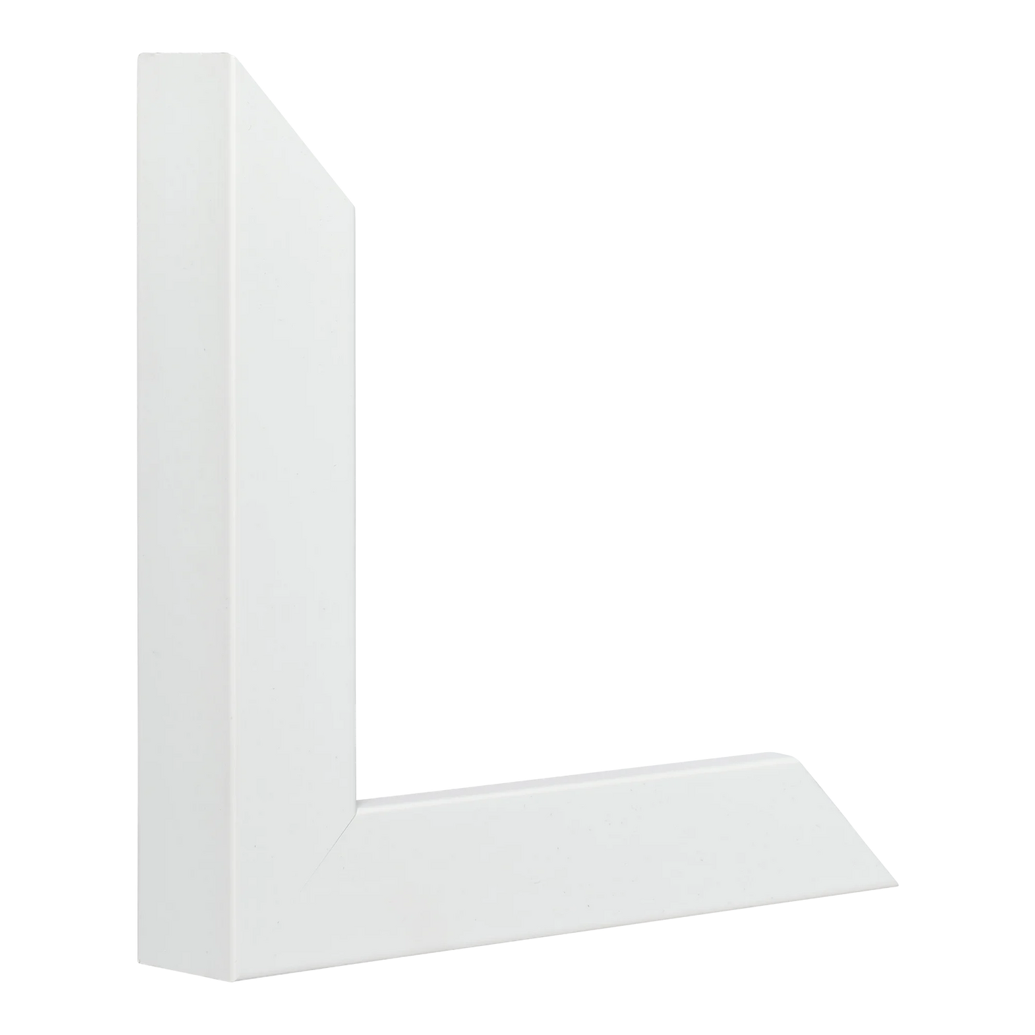 Vertical view of classic i white picture frame sample