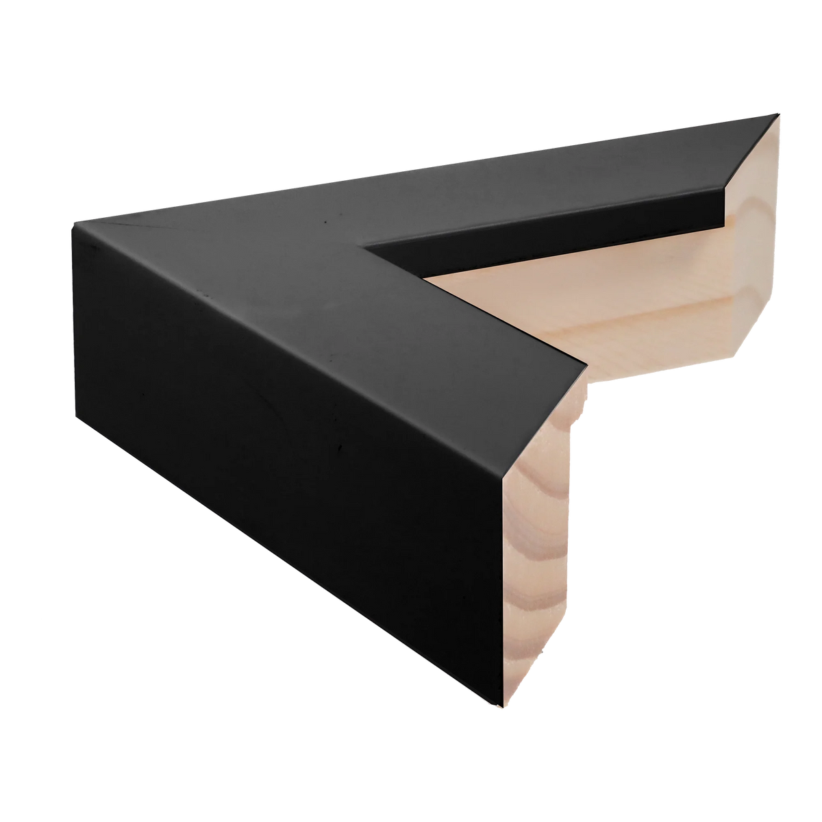 Side view of Classic II picture frame in black