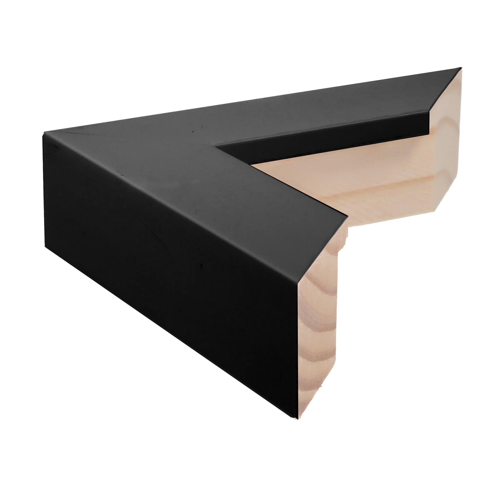 Side view of Classic II picture frame in black