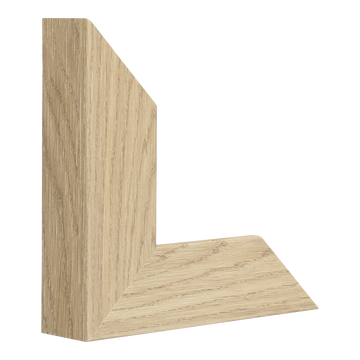 Vertical view of classic ii oak grain picture frame sample