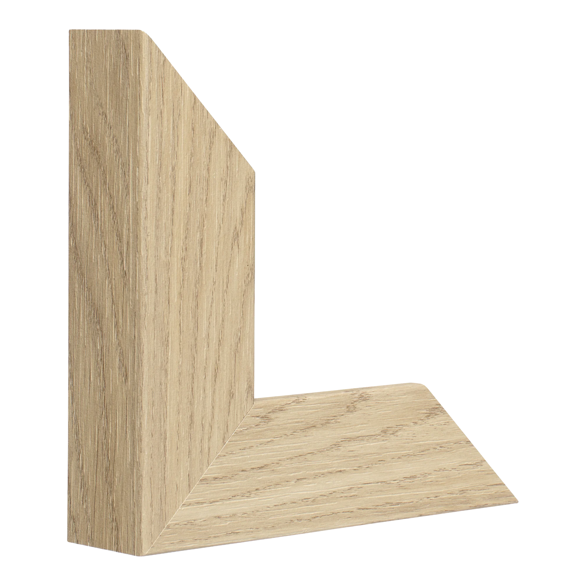 Vertical view of classic ii oak grain picture frame