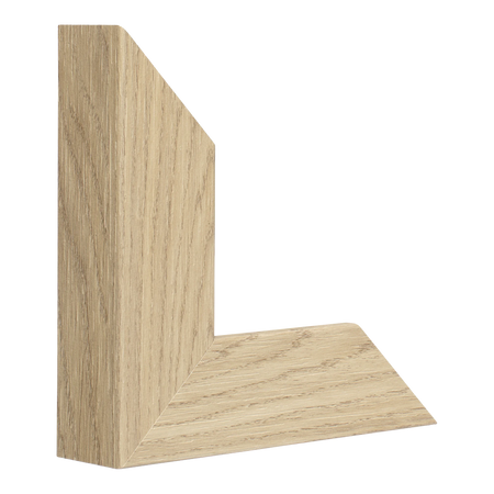 Vertical view of classic ii oak grain picture frame