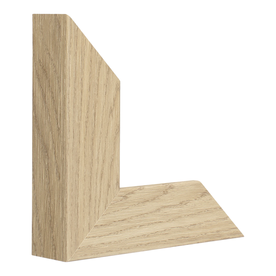 Vertical view of classic ii oak grain picture frame