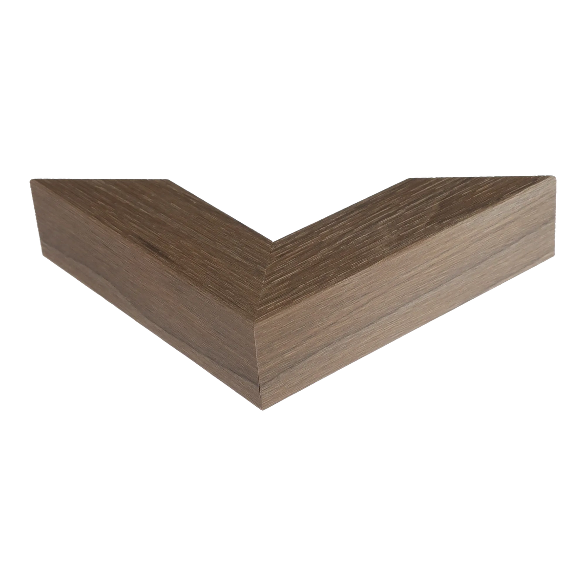 Corner view of Classic II in walnut grain picture frame