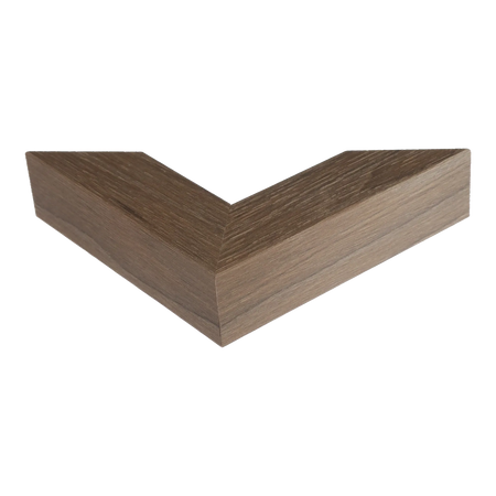 Corner view of Classic II in walnut grain picture frame