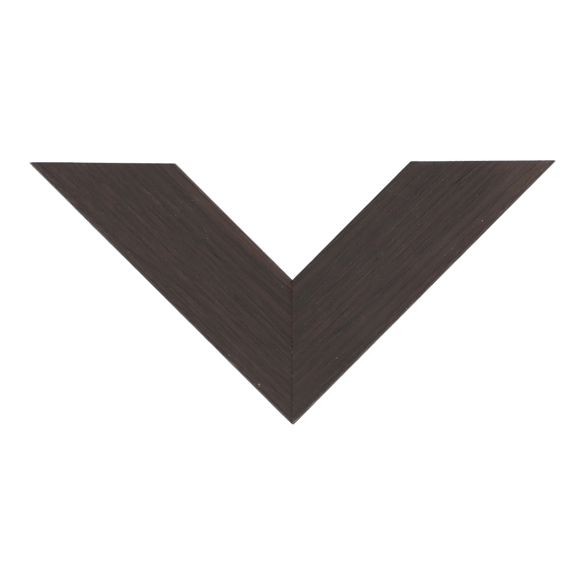 Top view of Classic II picture frame in wenge grain