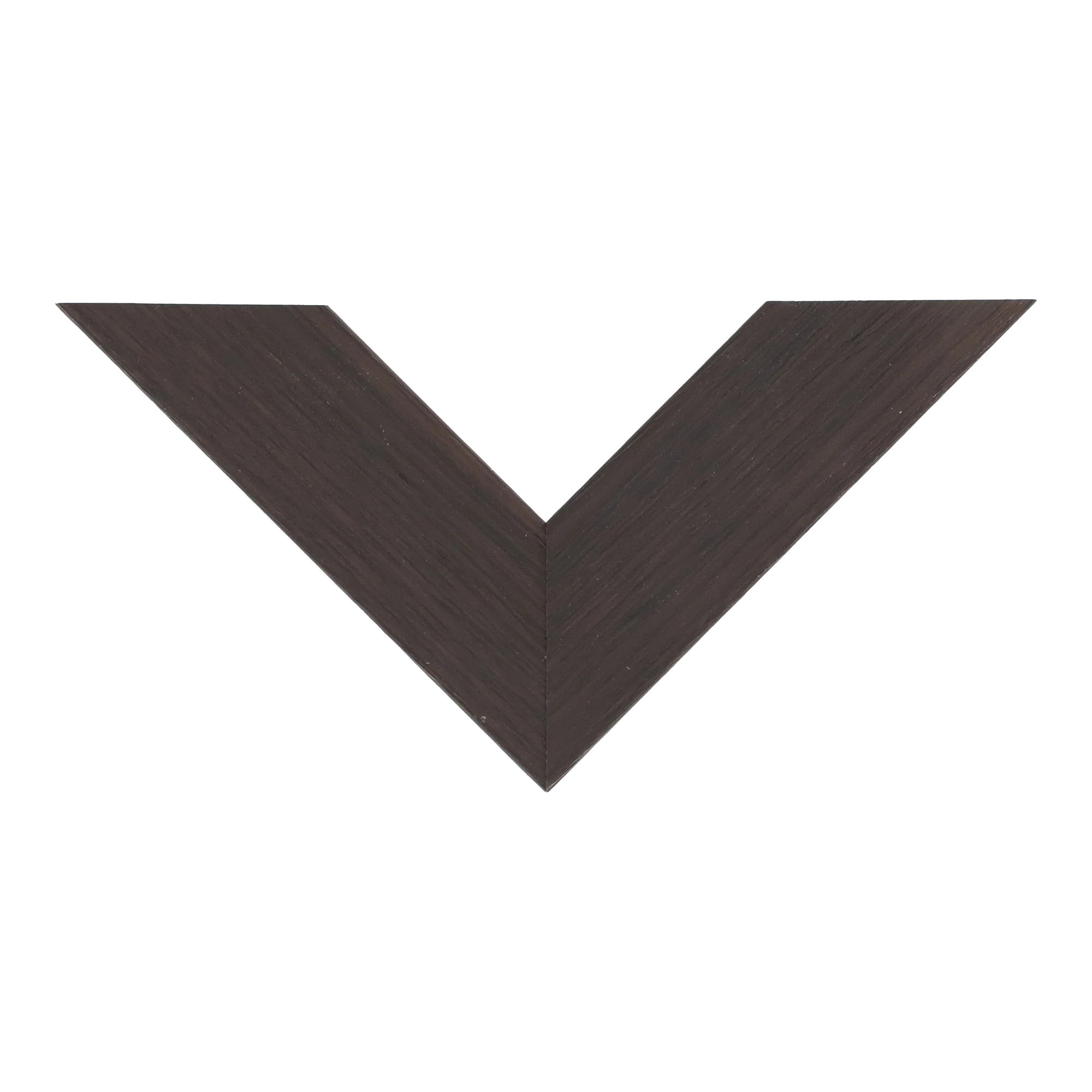 Top view of Classic II picture frame in wenge grain